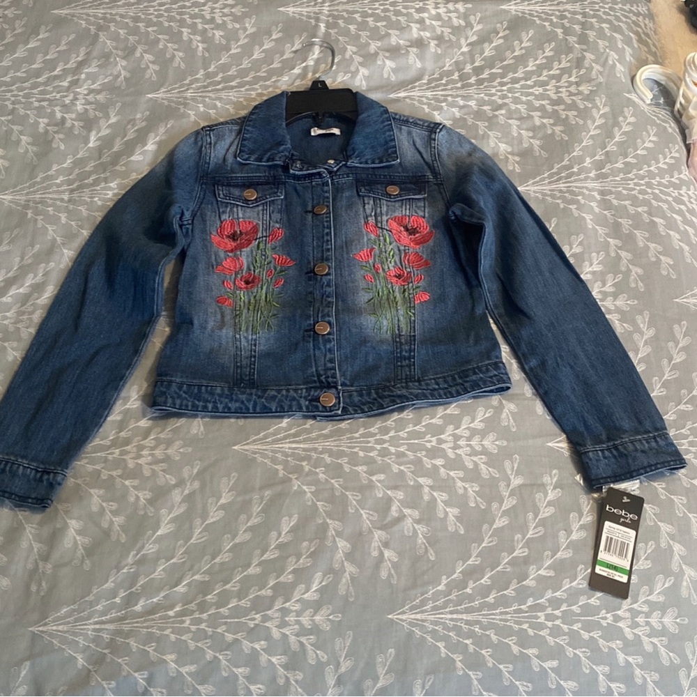 Girls original bebe Jean jacket